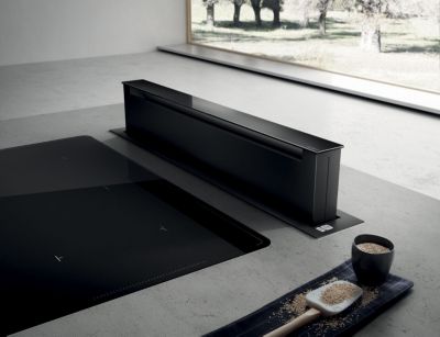 Hotte encastrable au plan de travail noir L. 90 cm Pandora Elica - Elica
