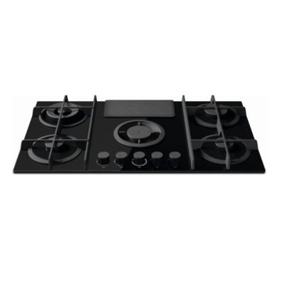 Elica Nikolatesla Flame Evo Bla88 Piano Cottura Nero Da Incasso 88 Cm Gas 5 Fornelli Cappa Da Incasso - vue 2
