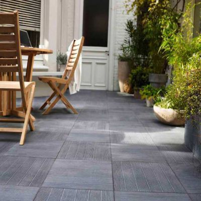 Carrelage Terrasse Anthracite 43 X 43 Cm Tolda Vendu Au Carton Castorama