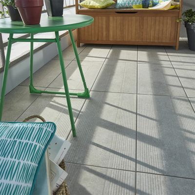 Carrelage Terrasse Gris 31 X 618 Cm Patio Vendu Au Carton Castorama