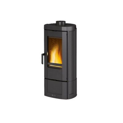 Nordica Extraflame Poêle à bois fonte 6.6kw antracite CANDYLEAN