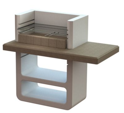 Barbecue à  charbon Agadir en béton allégé Sarom