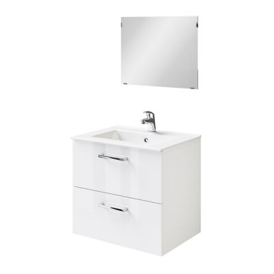Ensemble Meuble A Poser Blanc Trio Castorama