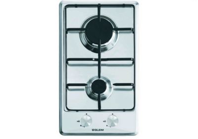 Glem Domino 2 feux gaz inox GT32IX Gris - vue 3