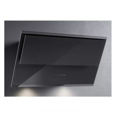 Hotte décorative inclinée 85cm 800m3/h noir Falmec VERSO1421 verso