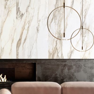 Carrelage sol et mur doré brillant Prestige 90 x 180 cm