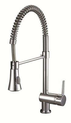 Mitigeur de cuisine Luna chromé avec douchette orientable 360 degrés