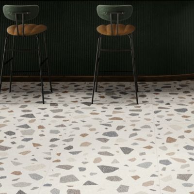 Carrelage sol et mur blanc mat Venise 90 x 90 cm