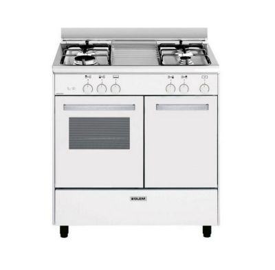 Glem cuisinière butanette 80 cm blanche GA85PMWH Blanc - vue 4