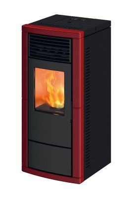 Poêle à  granulés Ambra 7 Kw bordeaux