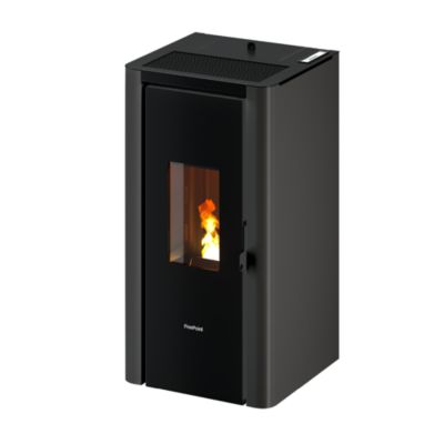 Poêle à  granulés Freepoint Indigo Evo7 anthracite 7 7kW - Surface de chauffe 70 m²