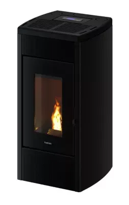Poêle à  granulés étanche canalisable Freepoint Duke noir 14 kW