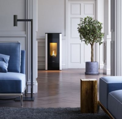 Poêle à granulés Freepoint Indaco 11kW blanc biflux - Freepoint