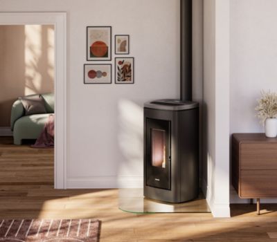 Poêle à granulés Freepoint Eclipse 11kW anthracite biflux