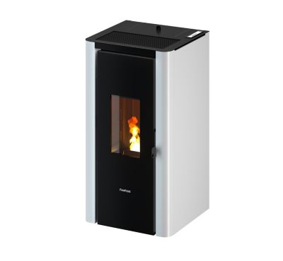 Poêle à granulé étanche Indigo 7 Freepoint - noir et blanc - 7.9kW