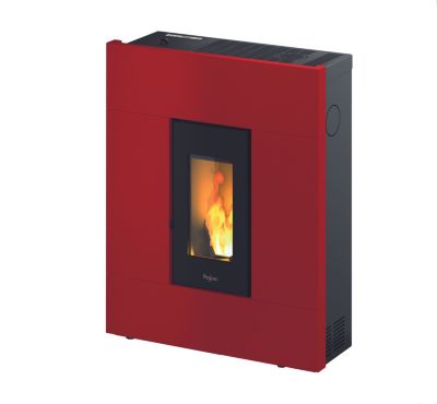 Poêle à granulé étanche Tabla 7 Pegaso - bordeaux et noir - 7.8kW