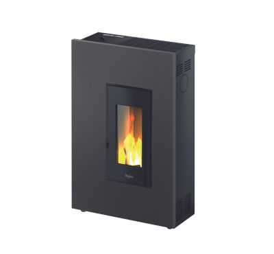 Poêle à granulé étanche Madison 5 Pegaso - anthracite et noir - 5.8kW