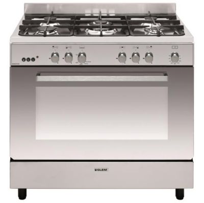 GLEM piano de cuisson gaz 90 cm inox GE960CMIX2