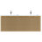 Meuble sous vasque suspendu effet chêne miel l.120 cm pour double vasque, Pura Meuble sous vasque suspendu effet chêne miel l.120 cm pour double vasque, Pura