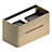 Meuble sous vasque à suspendre Alba décor bois naturel version centre L. 104 x H. 55 x P. 50,5 cm Meuble sous vasque à suspendre Alba décor bois naturel version centre L. 104 x H. 55 x P. 50,5 cm