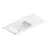 Plan simple vasque à gauche à encastrer résine blanc mat Alba 106 cm Plan simple vasque à gauche à encastrer résine blanc mat Alba 106 cm