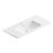 Plan simple vasque à encastrer résine blanc mat Alba version centre 106 cm Plan simple vasque à encastrer résine blanc mat Alba version centre 106 cm