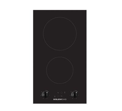 Domino vitrocéramique 29cm 3000w noir Glem Gas GTH32K01