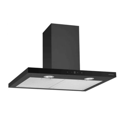 Hotte décorative murale 60cm 636m3/h noir Airlux AHBS660BK