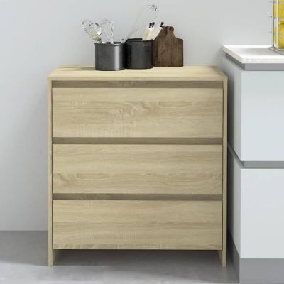 809749 vidaXL Buffet Chêne sonoma 70x41x75 cm Bois d'ingénierie