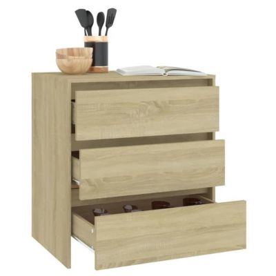 809749 vidaXL Buffet Chêne sonoma 70x41x75 cm Bois d'ingénierie