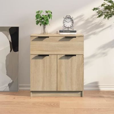 811091 vidaXL Buffet Chêne sonoma 60x30x70 cm Bois d'ingénierie