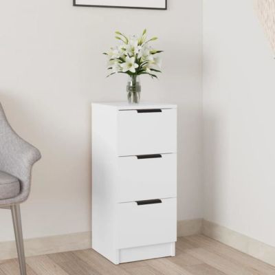 811151 vidaXL Buffet Blanc 30x30x70 cm Bois d'ingénierie