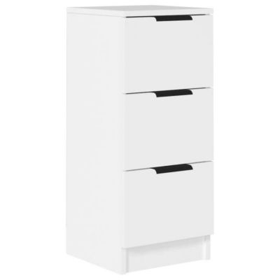 811151 vidaXL Buffet Blanc 30x30x70 cm Bois d'ingénierie