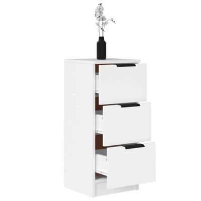 811151 vidaXL Buffet Blanc 30x30x70 cm Bois d'ingénierie