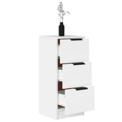 811151 vidaXL Buffet Blanc 30x30x70 cm Bois d'ingénierie