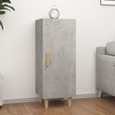 812325 vidaXL Buffet Gris béton 34,5x34x90 cm Bois d'ingénierie