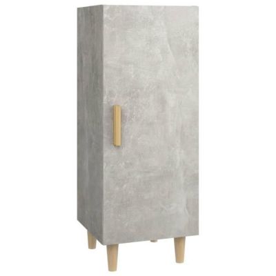 812325 vidaXL Buffet Gris béton 34,5x34x90 cm Bois d'ingénierie