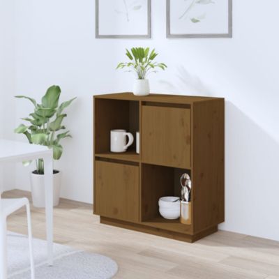 814352 vidaXL Buffet Marron miel 74x35x80 cm Bois massif de pin