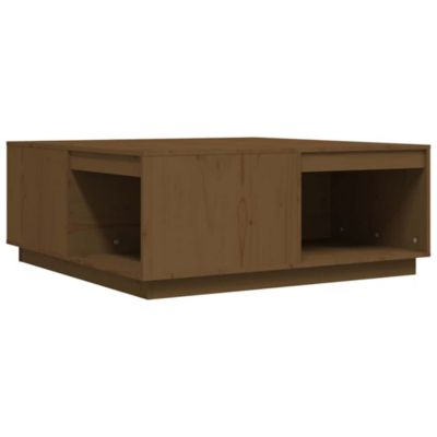 814522 vidaXL Table basse Marron miel 100x101x40,5 cm Bois massif de pin