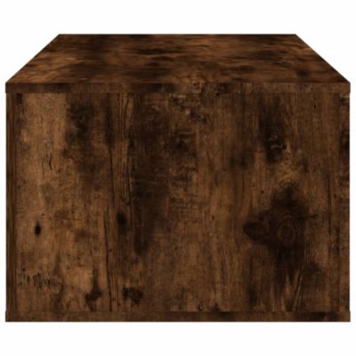 816541 vidaXL Table basse Chêne fumé 100x50,5x35 cm Bois d'ingénierie