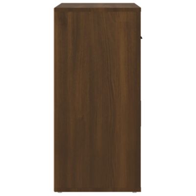 816575 vidaXL Buffet Chêne marron 80x33x70 cm Bois d'ingénierie