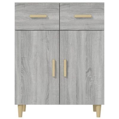 817358 vidaXL Buffet Sonoma gris 69,5x34x89 cm Bois d'ingénierie