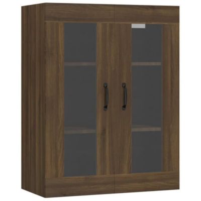 Armoire Murale Flottante Chêne Marron - 68x30x20 Cm | Bois D'ingénierie, Charge 60 Kg | Rangement Salon/bureau - 6