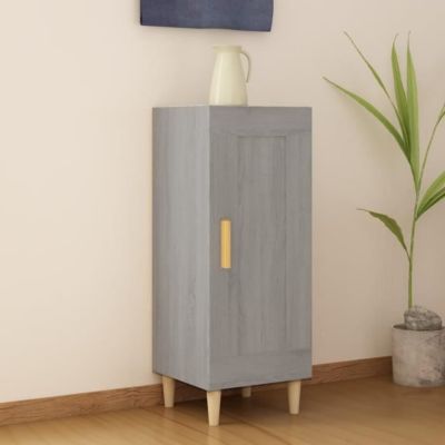 817433 vidaXL Buffet Sonoma gris 34,5x34x90 cm Bois d'ingénierie