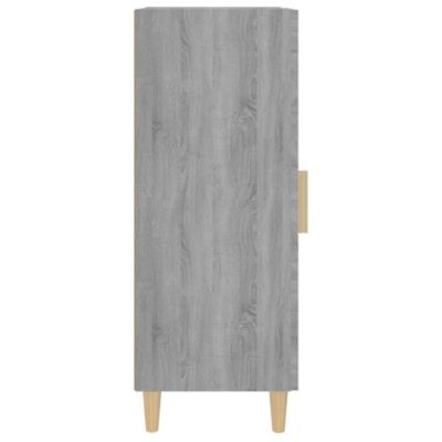 817433 vidaXL Buffet Sonoma gris 34,5x34x90 cm Bois d'ingénierie