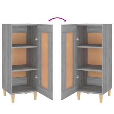 817433 vidaXL Buffet Sonoma gris 34,5x34x90 cm Bois d'ingénierie