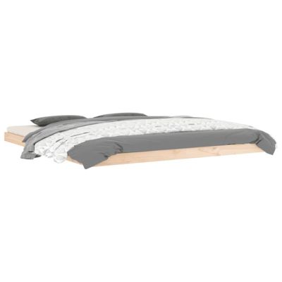 823429 vidaXL Cadre de lit 180x200 cm Bois de pin massif Super King