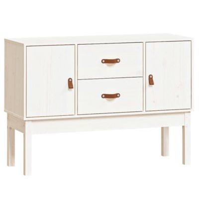 823525 vidaXL Buffet Blanc 110x40x78 cm Bois massif de pin