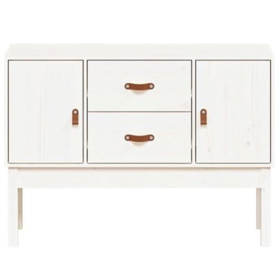 823525 vidaXL Buffet Blanc 110x40x78 cm Bois massif de pin