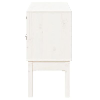 823525 vidaXL Buffet Blanc 110x40x78 cm Bois massif de pin